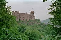 17. 5. 1991. Baden-Wrttemberg. Heidelberg. Heidelberger Schloss am Nordhang des Knigsstuhls 
