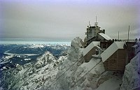um 1968. Bayern. Zugspitze. Alpen. Berge. Schnee