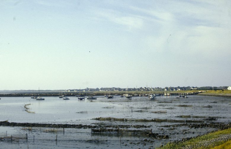 1978. Schleswig-Holstein. Sylt. Fischreusen an der Küste. Nordsee
