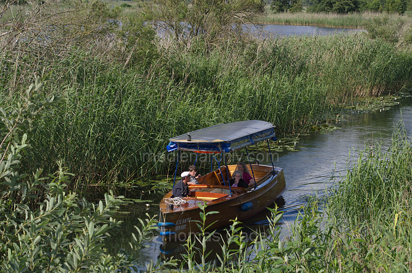 Linum. Motorboot auf dem Amtmannkanal
15. 7. 2012. Brandenburg. Linum. Amtmannkanal. Amtmannschiffer Ingo Warmt mit Touristen auf seinem solarbetriebenen Motorboot
Schlüsselwörter: Amtmannkanal;Boot;Brandenburg;Deutschland;Germany;Linum;Motorboot;2012;Rhinluch