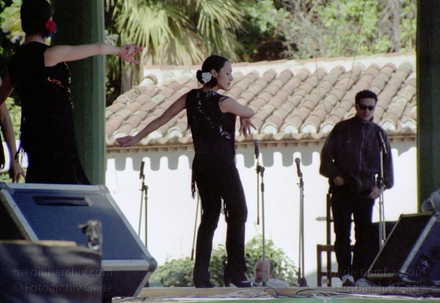 Spanien. Almunecar. Dia de Andalucia. Feier
28. 2. 2002. Spanien. Andalusien. Costa del Sol. Almunecar. Dia de Andalucia (Andalusientag) - Feierlichkeiten mit Flamenco - Tanz  und Bewirtung im Parque El Majuelo
Schlüsselwörter: Almunecar;Andalusien;Andalusientag;Costa del Sol;Feierlichkeiten;Flamenco;Spain;Spanien;2002;Tanz