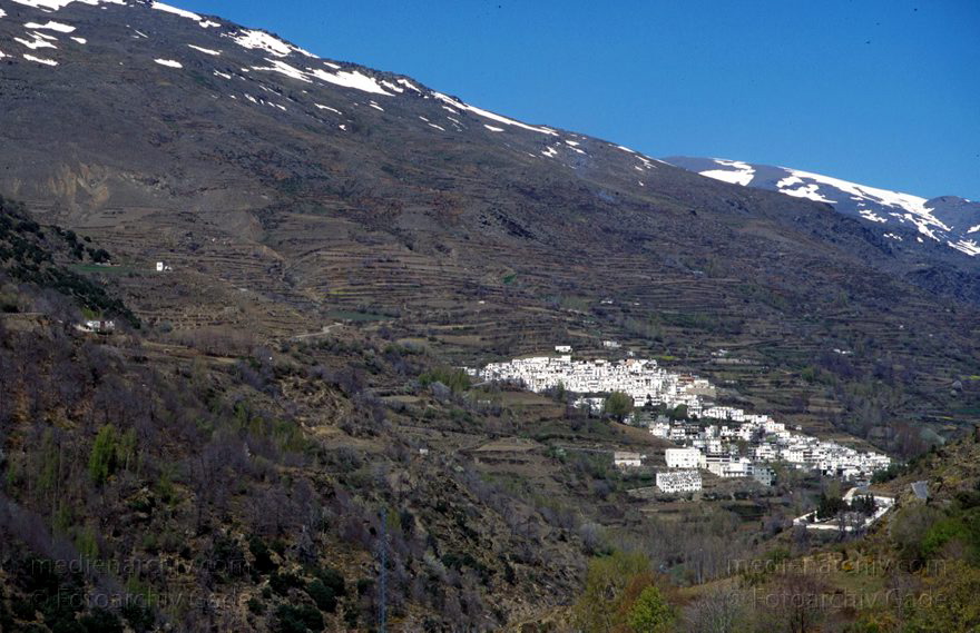 Spanien. Andalusien. Alpujarras
1997. Spanien. Andalusien. Weißes Dorf in den Alpujarras.
Schlüsselwörter: Alpujarras;Berge;Spanien;weisses Dorf;1997;weißes Dorf