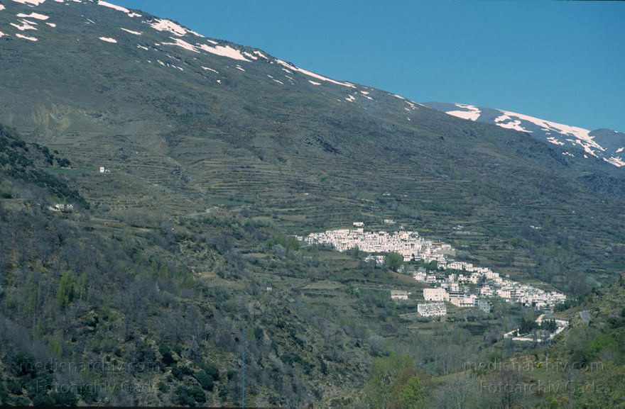 Spanien. Andalusien. Alpujarras
März 1997. Spanien. Andalusien - Spain. Andalusia. - España Andalucía. Gebirgsregion Alpujarras  größtenteils in der Provinz Granada. Weisse Dörfer - weisses Dorf.
Schlüsselwörter: Alpujarras;Andalucía;Andalusia;Andalusien;Berge;España;Gebirge;Spain;1997;Spanien