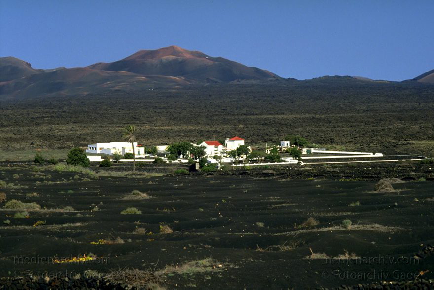Spanien, Kanarische Inseln, Lanzarote, April 1995, Bodega im Weinanbaugebiet La Geria.
Schlüsselwörter: 1995;Bodega;Kanarische Inseln;La Geria;Lanzarote;Spanien