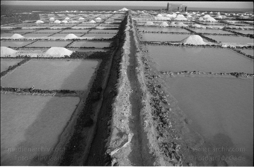 Lanzarote. Saline in Los Cocoteros.  Meersalzgewinnung.
November 1995. Spanien. Kanarische Inseln. Lanzarote. Saline in Los Cocoteros. Meersalzgewinnung. - Spain. Canary Islands. España. Islas Canarias
Schlüsselwörter: 1995;Canary Islands;España;Islas Canarias;Kanarische Inseln;Lanzarote;Los Cocoteros;Meersalzgewinnung;Saline;Spain;Spanien
