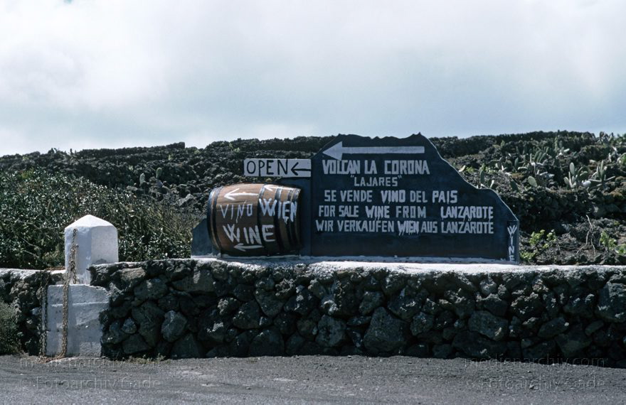Lanzarote. Im Norden beim Mirador del Rio.
April 1995. Spanien. Kanarische Inseln. Lanzarote. Nordteil der Insel. Winzerei. Bodega. Weinanbau
Schlüsselwörter: 1995;canarias;Canary Islands;Kanarische Inseln;Lanzarote;Norden;Spain