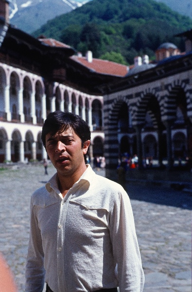 1981. Bulgarien. Rilakloster
Juni 1981. Bulgarien.  Rilagebirge, Rilakloster. Das Kloster Rila, im 10. Jahrhundert von dem Mönch Ivan Rilski gegründet, ist eines der größten orthodoxen Klöster. Hauptkirche Sweta Bogorodiza
Schlüsselwörter: 1981;Bulgarien;Rila;Kloster