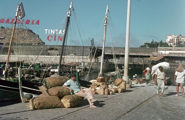 1968. Portugal. Insel Madeira.
1968. Portugal. Insel Madeira. Schiffe. Hafenszene. Mann auf Säcken
Schlüsselwörter: 1963;Boote;Hafen;Insel Madeira;Portugal;Schiffe;Säcke