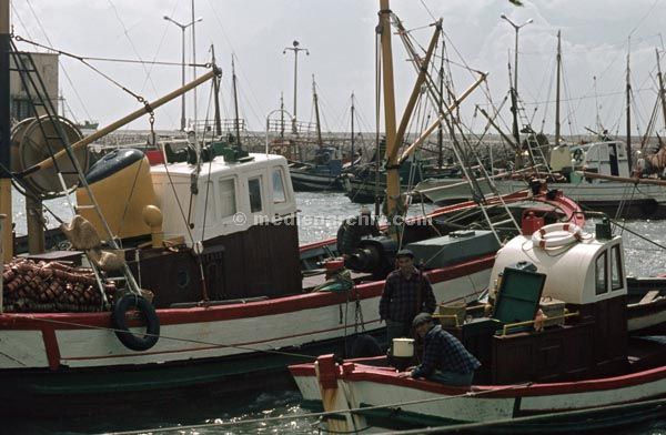 1969. Portugal. Setübal.
1969. Portugal. Setübal. Fischerboote.
Schlüsselwörter: 1963;Boote;Portugal;Setübal