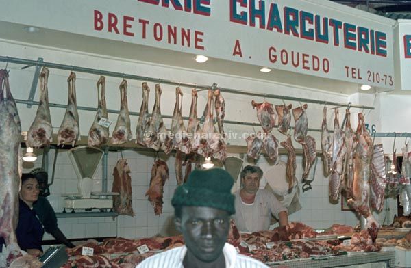 1969. Afrika. Senegal. Dakar.
1969. Afrika. Senegal. Dakar. Fleischstand.
Schlüsselwörter: Afrika;Dakar;Senegal