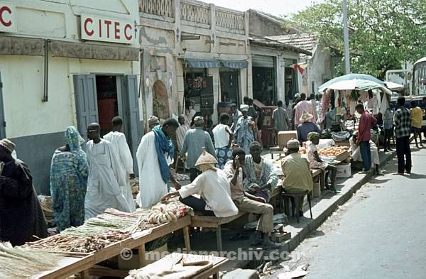 1969. Afrika. Senegal. Dakar. Markt.