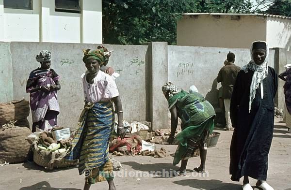 1969. Afrika. Senegal. Dakar. Eingeborene-Markt.