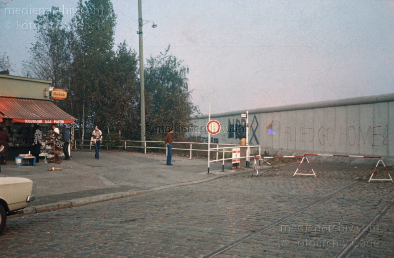 1980. Deutschland. DDR. Berlin. Berliner Mauer. Potsdamer Platz
