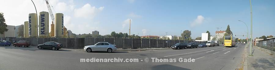 14. 10. 2010. Berlin. Berlin-Mitte. Gel?e zwischen Hauptbahnhof und Heidestra?. (Panorama aus mehreren Einzelfotos)