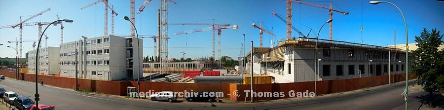 6. 8. 2009. Berlin. Berlin-Mitte. Baustelle des BND. Chausseestraße