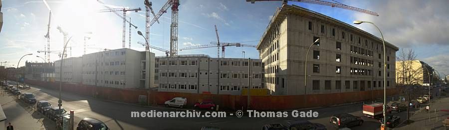 19. 11. 2009. Berlin. Berlin-Mitte. Chausseestraße. Baustelle Zentrale des BND. Bundesnachrichtendienst