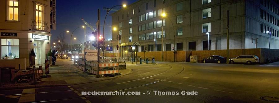 2. 12. 2009. Berlin. Berlin-Mitte. Chausseestraße. Baustelle Zentrale des BND. Bundesnachrichtendienst