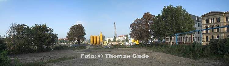 14. 10. 2010. Berlin. Berlin-Mitte. Gel?nde zwischen Hauptbahnhof und Heidestra?e.   (Panorama aus mehreren Einzelfotos)