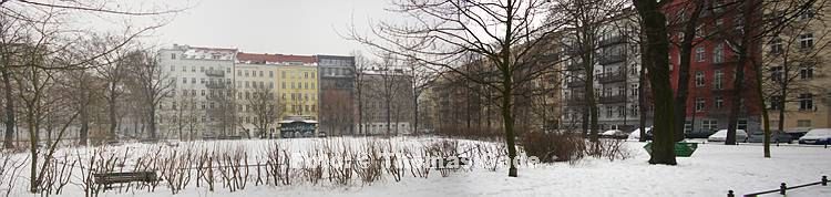 10. 2 2010. Berlin. Berlin-Mitte. Arkonaplatz. Winter. Schnee