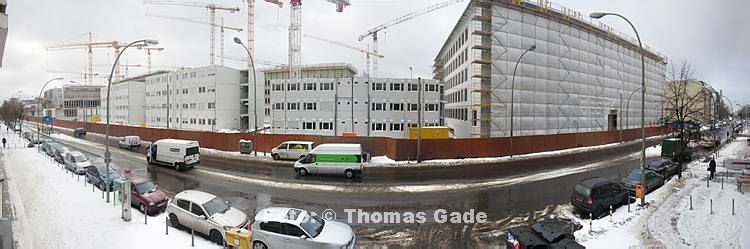 28. 1. 2010. Berlin. Berlin-Mitte. Chausseestra?e. Baustelle Zentrale des BND. Bundesnachrichtendienst