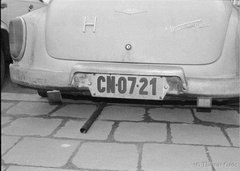 18. 1. 1990. Berlin. Mitte. DDR Ostberlin Wartburg.