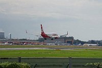 9. 8. 2011. Berlin. Tegel. Flugzeuge im Anflug auf den Flughafen Tegel.