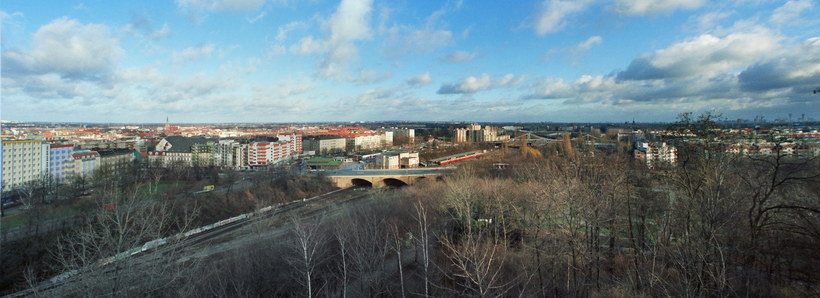 01. 01. 1995. Berlin. Wedding. Blick vom Bunker im Volkspark Humboldthain. Gesundbrunnen