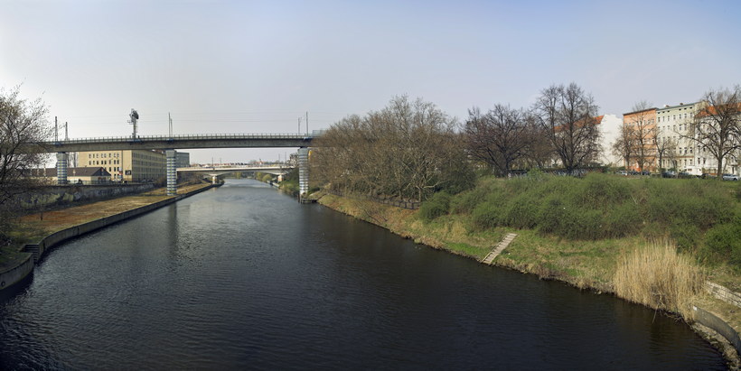 30. 3. 2007. Berlin. Mitte. rechts: Wedding. Nordufer. Berlin-Spandauer-Schifffahrtskanal