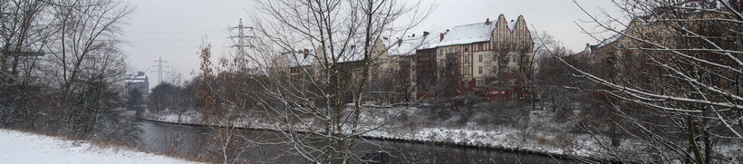 30. 12. 2009. Berlin. Mitte. Wedding. Nordufer. Berlin-Spandauer-Schifffahrtskanal. Winter. Schnee