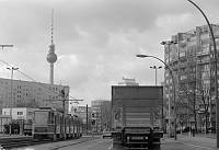 22. 07. 1989. DDR. Ostberlin. Friedrichshain. Straßenbahn.