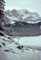 um 1966. Bayern. Garmisch Partenkirchen. Alpenvorland. Winter.
