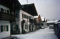 um 1966. Bayern. Garmisch Partenkirchen. Alpenvorland. Winter.