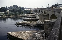 1980. Deutschland. Regensburg. Brücke über der Donau