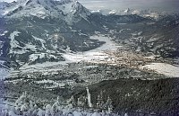 um 1968. Bayern. Zugspitze. Alpen. Berge. Schnee
