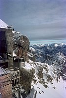 um 1968. Bayern. Zugspitze. Alpen. Berge. Schnee