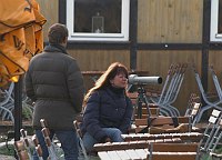 7. 11. 2010. Brandenburg. Linum. Beobachtungen durch ein Spektiv. Naturbeobachtung. Vogelbeobachtung