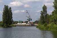 4. 7. 2012. Brandenburg. Veltener Stichkanal. Bundeswasserstraße im Bundesland Brandenburg