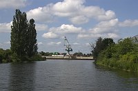 4. 7. 2012. Brandenburg. Veltener Stichkanal. Bundeswasserstraße im Bundesland Brandenburg