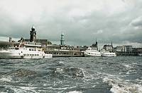 1971. Fahrt auf der Elbe. von Hamburg zum Feuerschiff. Wahrscheinlich auf einem Lotsendampfer.