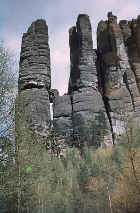 1950er. Sachsen. Elbsandsteingebirge