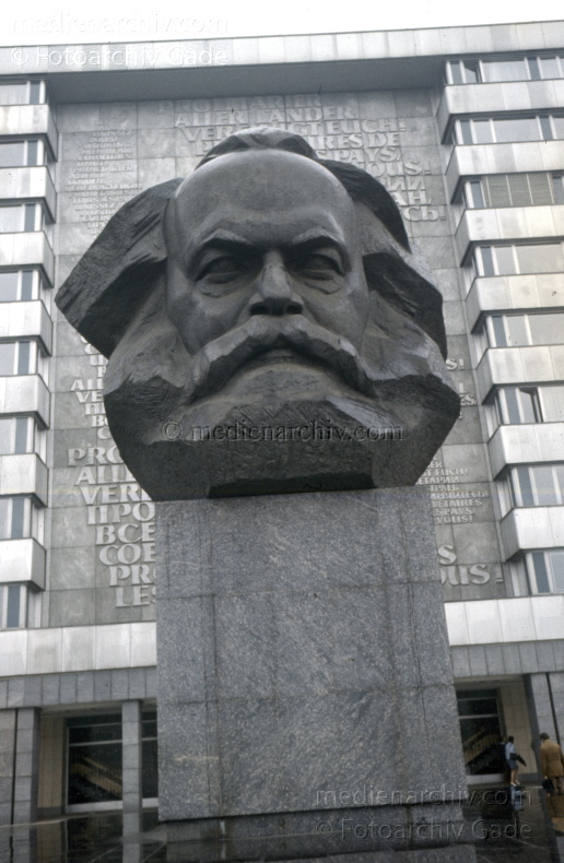 1976. Deutschland. DDR. Sachsen. Chemnitz. Karl Marx