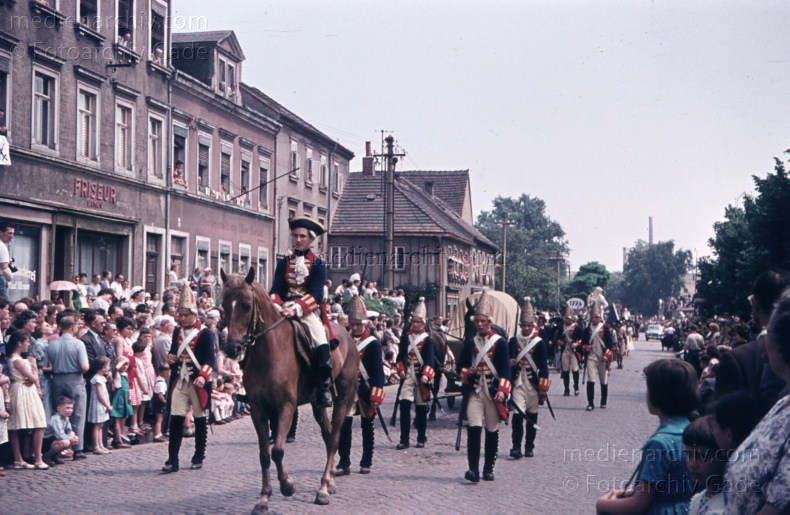 1960. Deutschland. DDR. Sachsen. Meissen. Festumzug