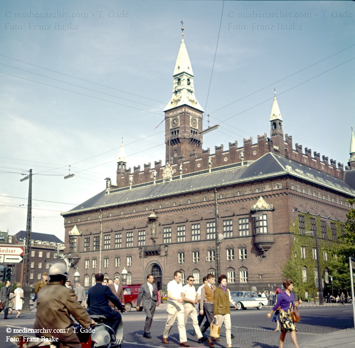 1960. Dänemark. Kopenhagen. Rathaus