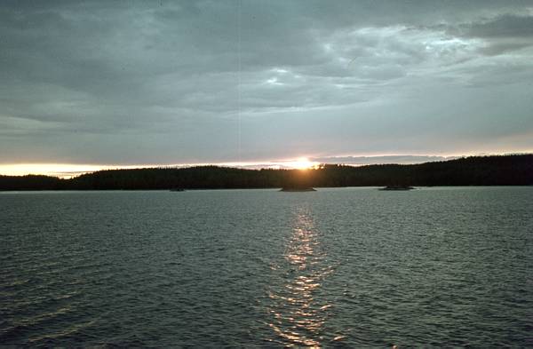 Helsinki. Sonnenuntergang.