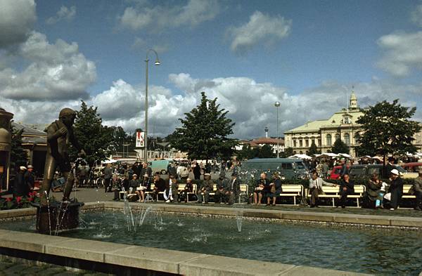 Helsinki. Marktplatz Knopio.