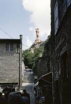 1970er. Frankreich. Porivnz Auvergne. Le Puy-en-Velay - France. Madonna auf dem Berg
