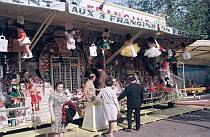 1970er. Frankreich. Nancy. Jahrmarkt.