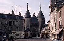 1970er. Frankreich. Nancy. Porte de la Craffe.