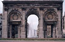 1970er. Frankreich. Nancy. Stadttor.