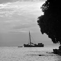 vermutlich 1967. Frankreich. Südfrankreich. Schiffe und Meer